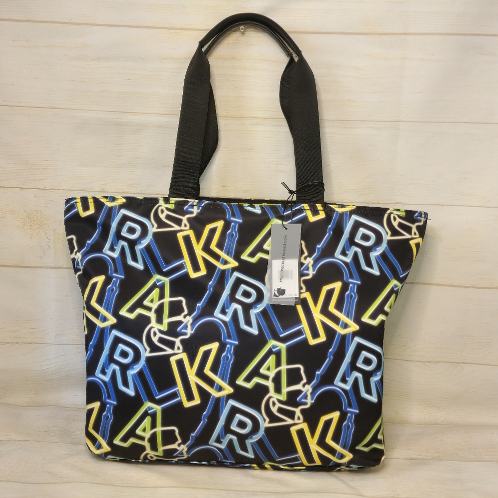 Karl Lagerfeld New Paris Amour Nylon Novelty Tote Black